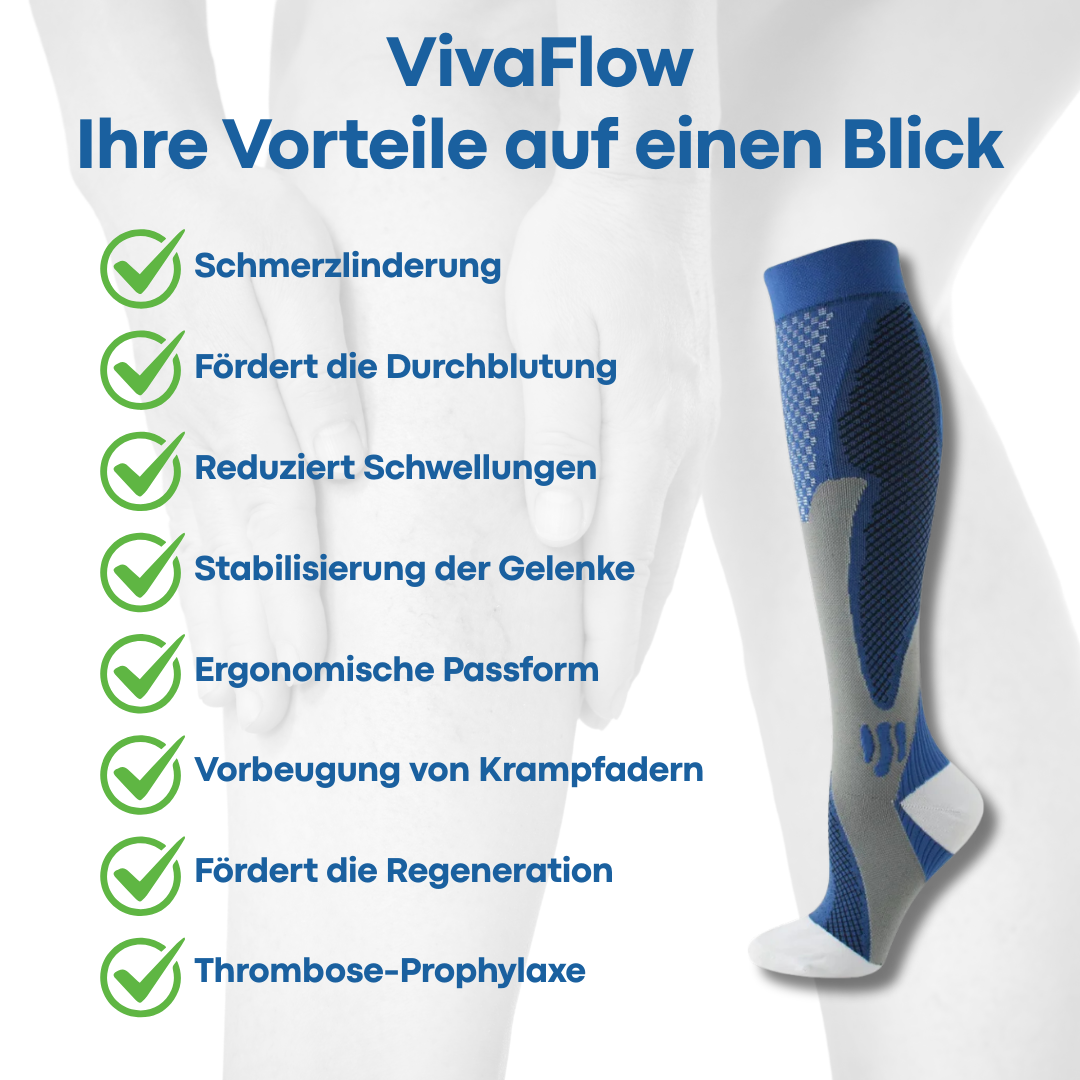 VivaFlow Kompressionsstrümpfe – Für leichte, fitte Beine