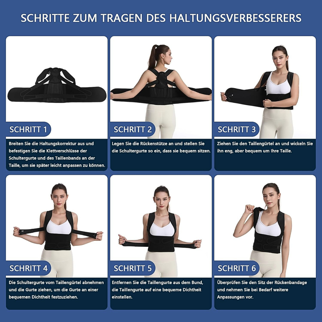 SpinaGuard Rückenstütze – Haltung korrigieren & entlasten