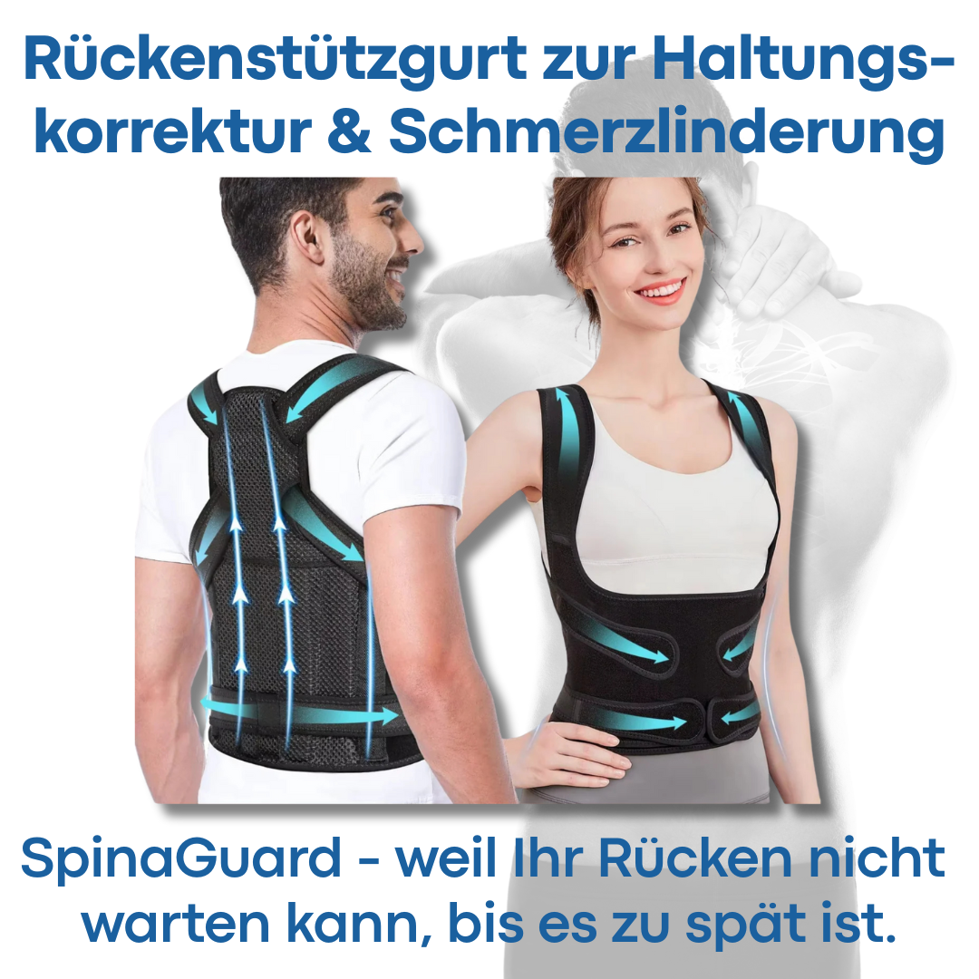 SpinaGuard Rückenstütze – Haltung korrigieren & entlasten